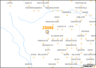 map of Zomaé