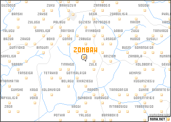 map of Zombaw
