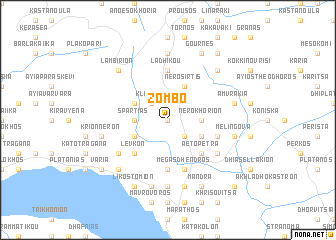 map of Zómbo