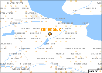 map of Zomerdijk