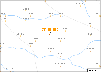 map of Zomouna