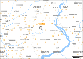 map of Zomo
