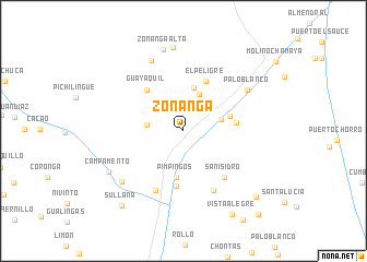 map of Zonanga