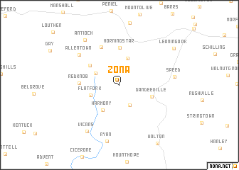 map of Zona