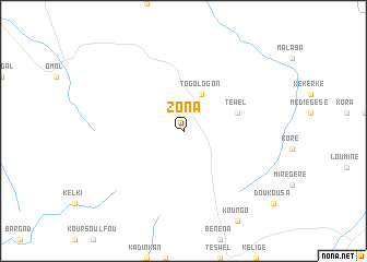 map of Zona