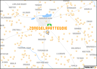 map of Zone de la Patte dʼOie