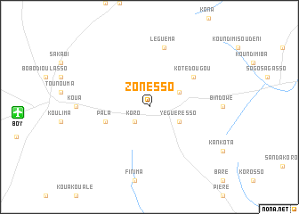 map of Zonesso