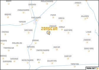 map of Zongcun