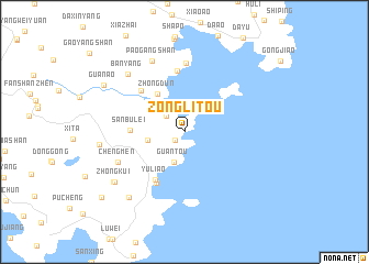 map of Zonglitou