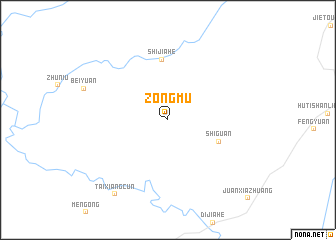 map of Zongmu