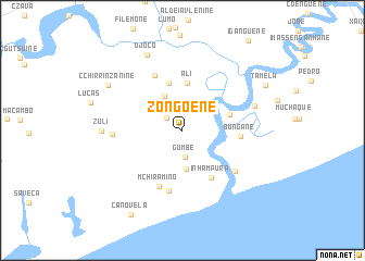 map of Zongoene