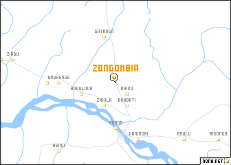 map of Zongombia