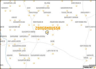 map of Zongo Moussa