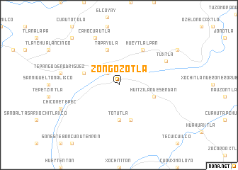 map of Zongozotla