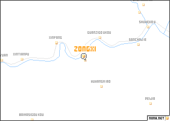 map of Zongxi