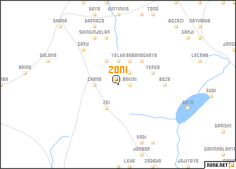 map of Zoni