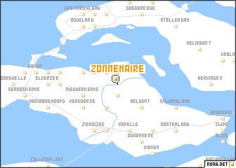 map of Zonnemaire