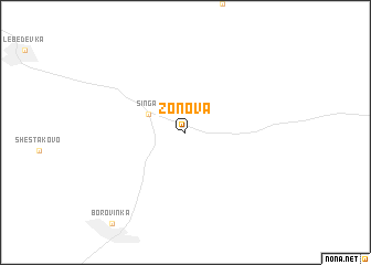 map of Zonova