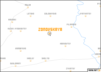 map of Zonovskaya