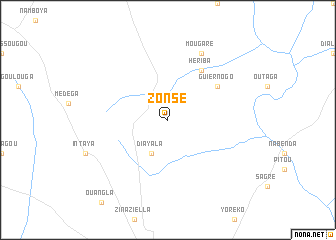 map of Zonsé