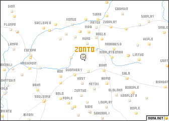 map of Zonto