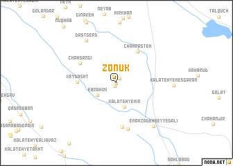 map of Zonūk