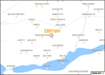 map of Zonyuki