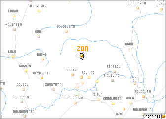 map of Zon