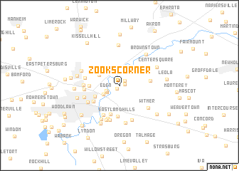 map of Zooks Corner