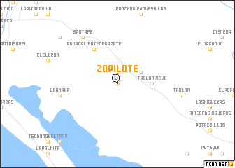 map of Zopilote