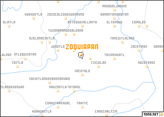 map of Zoquiapan
