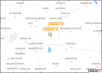 map of Zoquite