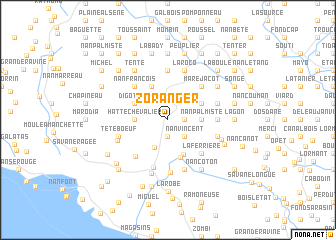 map of Zoranger