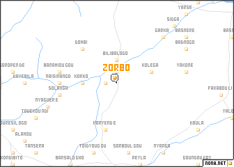 map of Zorbo