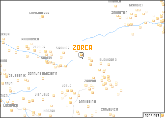 map of Zorca