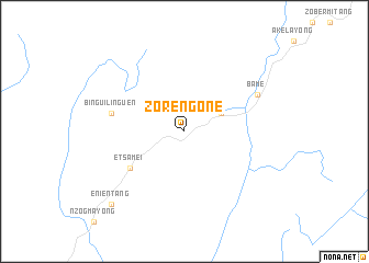 map of Zorengone