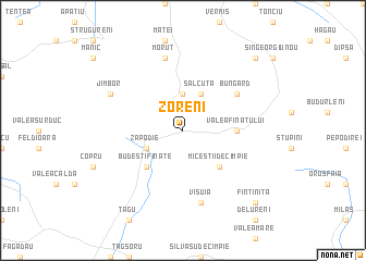 map of Zoreni