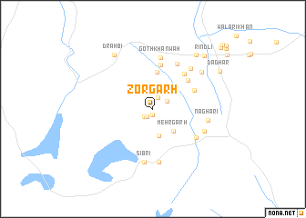 map of Zorgarh