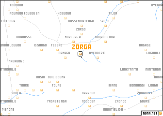 map of Zorga