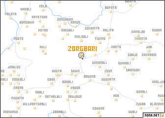 map of Zorgbari