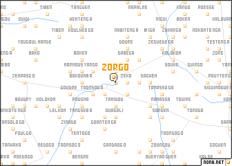 map of Zorgo