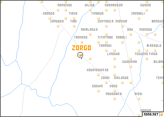 map of Zorgo