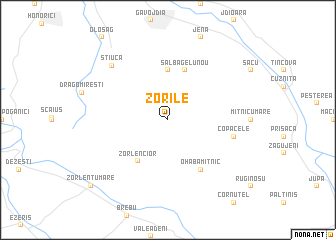 map of Zorile