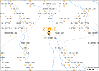 map of Zorile