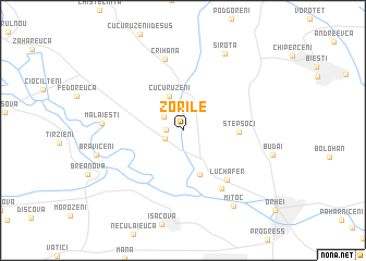 map of Zorile