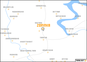 map of Zorinka