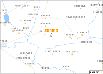 map of Zorino