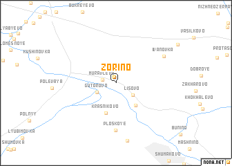 map of Zorino