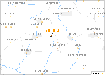 map of Zorino