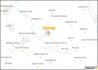 map of Zorino
